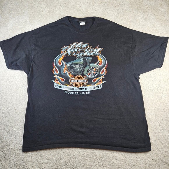 Harley-Davidson Other - Men's Iconic Harley Davidson Hot Harley Nights‎ Sioux Falls SD T-Shirt Size 3XL